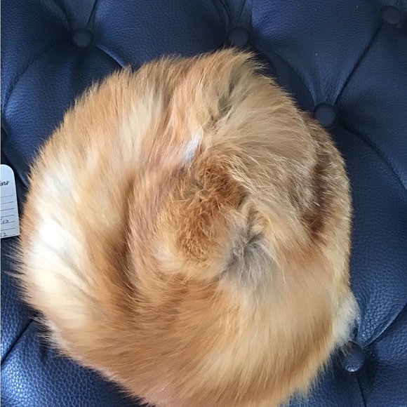 Jerome Wolk Jr  Furs Genuine Natural Red Fox Hat - Picture 5 of 7